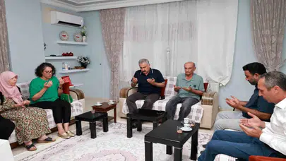 Şehit emanetlerine sahip çıkılıyor: Mersin emniyetinden duygulandıran ziyaret