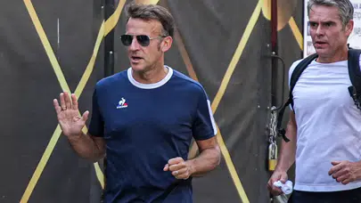 NATO Zirvesi'nde de rutininden şaşmadı: Macron güne Ankara'da koşu ile başladı!