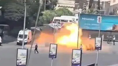 Şam'da sıcak dakikalar! Macron'un kaldığı otelin yakınlarında patlama!