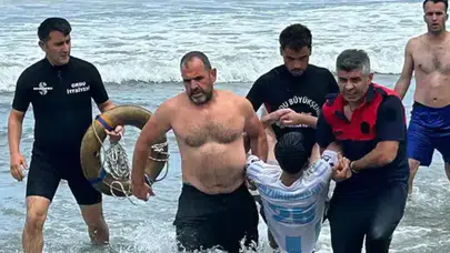 Ordu'da asak dinlemeyen tatilciler az kalsın canından oluyordu!