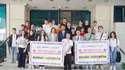 Gaziantep'in şampiyon öğrencileri Bosna Hersek dönüşü Fatma Şahin ile buluştu