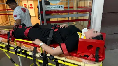 Trafikte bir kaza daha: Motosikletin çarptığı yaya yaralandı