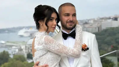 Eski Türkiye güzeli Nursena Say evlendi: İstanbul'daki nikaha siyasiler akın etti