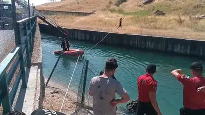 Diyarbakır'da can pazarı: Kontrolden çıkan otomobil sulama kanalına uçtu