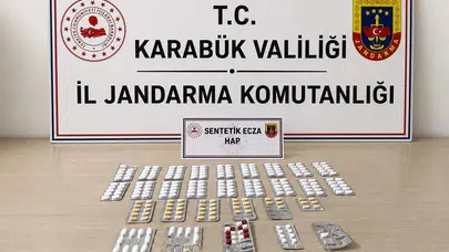 Karabük'te uyuşturucu operasyonu: Sentetik hap ve amfetamin emdirilmiş peçete ele geçirildi