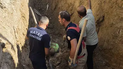 Hatay'da altyapı mesaisi facia ile bitti: Bir işçi göçük altında kaldı