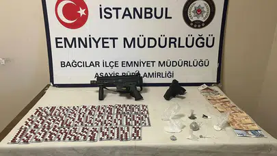 Bağcılar'da düzenlenen operasyonda 1 kilo 740 gram uyuşturucu ele geçirildi