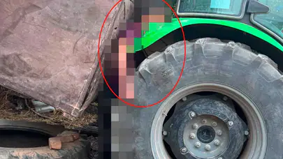 Denizli'de yanan ormanda feci kaza: Traktör ile römork arasında can verdi
