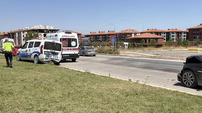 Eskişehir'de polis aracına çarpan otomobilde 6 kişi yaralandı