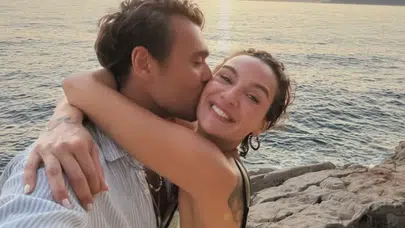 Birce Akalay ile Hakan Kurtaş'ın Faralya'da romantik tatili