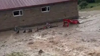 Erzurum Köprüköy'de sağanak felaketi: Sel suları mahalleyi yuttu