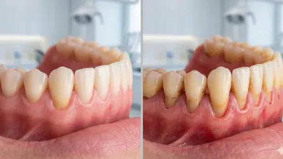 Diş eti çekilmesi neden olur, nasıl önlenir? Evde doğal tedavisi var mı, cerrahi şart mı?