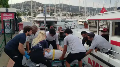 Bodrum’da Mavi Tura kabus düştü: Deniz Ambulansı zamana karşı yarıştı!