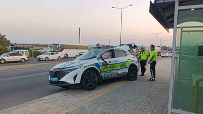 Silifke'deki zincirleme kazada 1'i polis, 2 kişi yaralandı