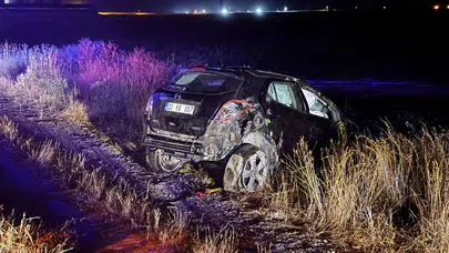 Kayseri'de feci kaza: Devrilen otomobilde 11 yaşındaki çocuk hayatını kaybetti