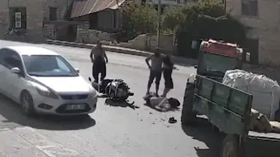 Mersin'de traktör ile motosiklet çarpıştı: 1 yaralı