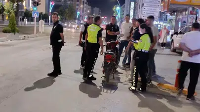 Huzur uygulamasında araçlar ve şüpheli kişiler tek tek kontrol edildi