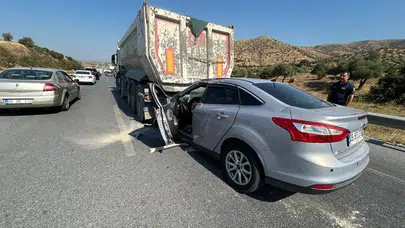 Aydın-Muğla yolunda can pazarı: Tırın altına giren otomobilde 2 ağır yaralı