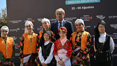 Mavi ve yeşilin buluştuğu Ordu'da Türkiye Kültür Yolu Festivali zamanı