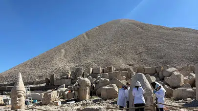 Nemrut Dağı'nda binlerce yıllık dev heykellere nanoteknolojik dokunuş