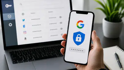 Google hesabında kayıtlı şifreler nasıl görülür, şifre yöneticisi nasıl kullanılır, kayıtlı parolalar nasıl değiştirilir, güvenli mi?