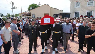 Motosiklet kazasında hayatını kaybeden hava astsubayı son yolculuğuna uğurlandı
