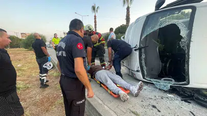 Kuşadası'nda korkunç kaza: Uykusuz sürücü ölümden döndü
