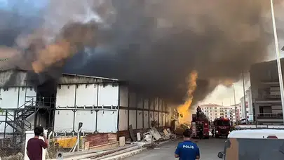 Malatya'da işçilerin kaldığı konteyner alevlere teslim oldu