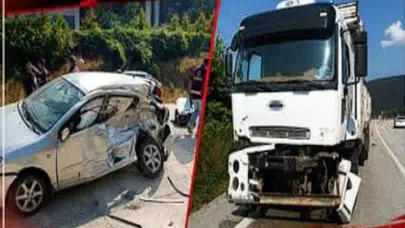 Bolu’da trafik kazası: Otomobilde bulunan 3 kişi yaralandı
