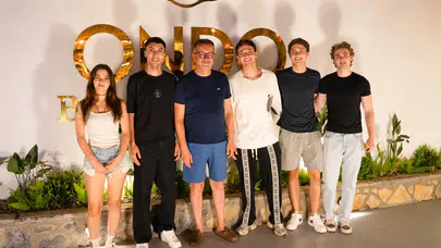 Ünlü oyuncular Bodrum'da rap müziğin sevilen isimleriyle buluştu