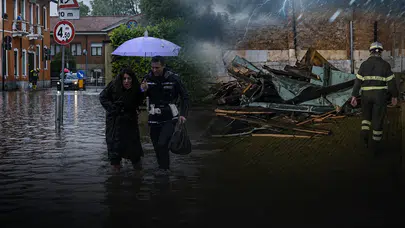 İtalya'da dolu ve fırtına dehşeti! 43 yaralı, 10 bin araç hasarlı