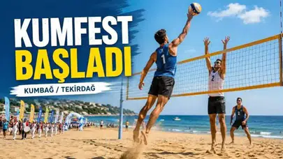 12 ülkeden sporcular Tekirdağ'da buluştu: KUMFEST başladı