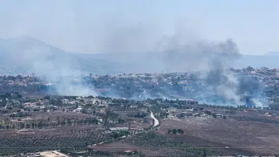 İsrail ordusu Lübnan’da sivil evleri yaktı: Nebatiye’de patlama sesleri yükseldi