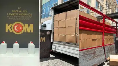 Niğde’de milyonlarca makaron ele geçirildi, 1 şüpheli tutuklandı