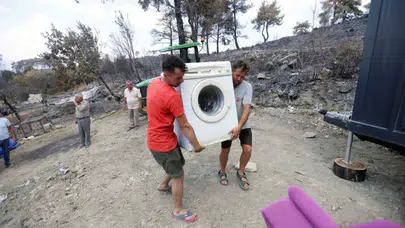 Seydikemer'de orman yangının yaraları dayanışma ile sarılıyor