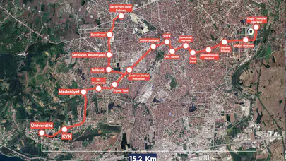 Adapazarı ve Serdivan arasında 15,2 kilometrelik yeni tramvay hattı geliyor