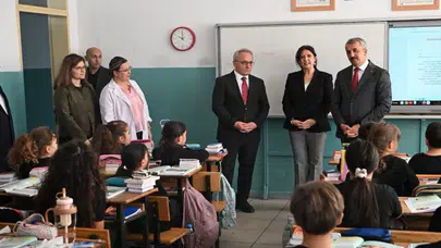 Edirne Valisi Sezer okulda incelemelerde bulundu
