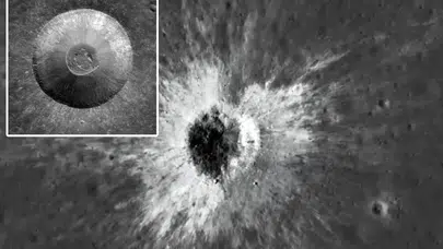 NASA uzay aracı belgeledi: Ay yüzeyinde Devasa yeni bir krater keşfedildi