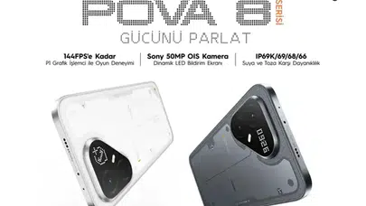 TECNO’dan Türkiye pazarına güçlü hamle: Yeni POVA 8 serisi satışa sunuldu!