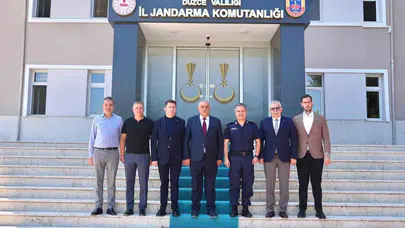 DTSO'dan Düzce İl Jandarma Komutanlığına üst düzey ziyaret
