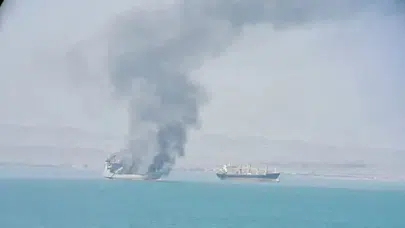 Basra Körfezi'nde gerilim tırmandı: Keşm Adası açıklarında ticari gemi vuruldu