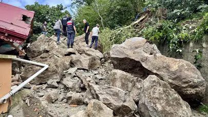 Fındık toplamaya gittiler, hayatları kurtuldu: Beşikdüzü'nde heyelan dehşeti