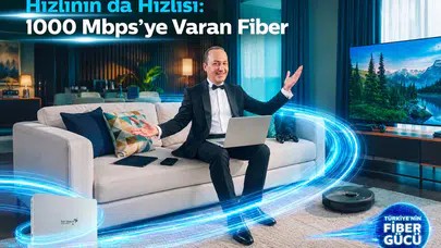 Türk Telekom’un 1000 Mbps hızı ve yapay zekâ destekli çözümleriyle evlerde mega WiFi deneyimi