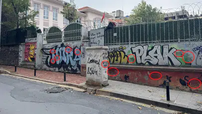 İstanbul Şişli'de okul duvarlarında sanal kumar reklamı skandalı!