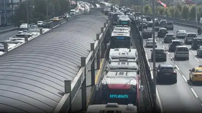 Mecidiyeköy’de metrobüs arızası trafiği kilitledi