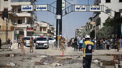 İdlib'te şiddetli patlama! Çok sayıda yaralı var
