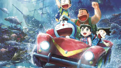 Doraemon ve arkadaşları gizemli sualtı kalesinin izini sürüyor