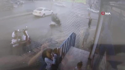 Şok görüntüler! Ağabeyinin eski eşinin yakınları markette iki çocuğu böyle dövdü!