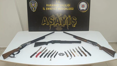 Karaman’da bir haftada suçlara darbe: 3 tutuklama!