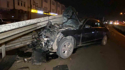 Bir anlık kontrol kaybı, saniyeler süren dehşet! Ölüm yolu böyle teğet geçti...